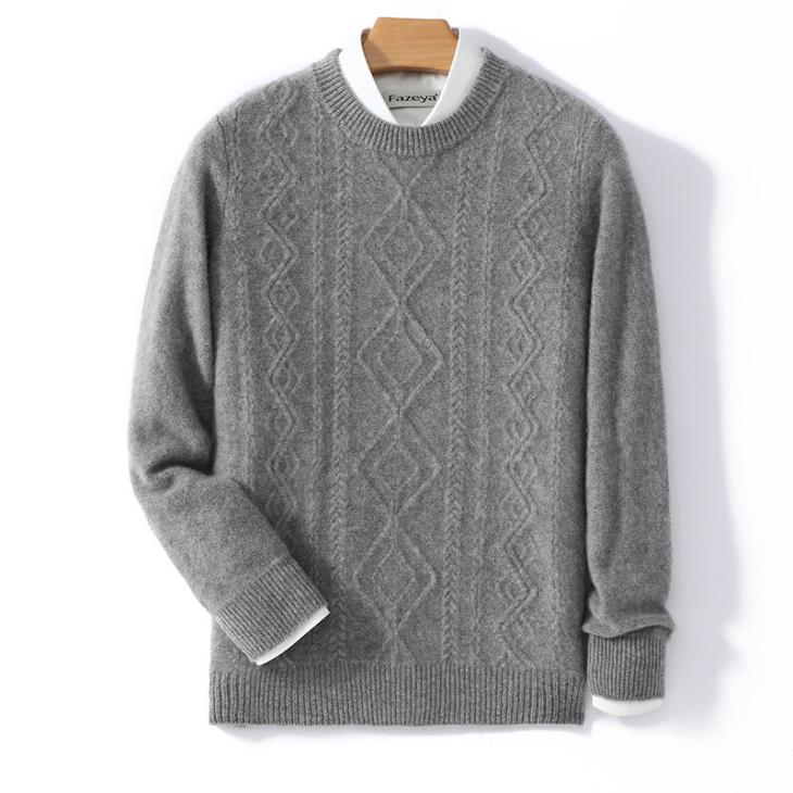 Mens Classic Cable Knit Sweater  |  Sweaters & Cardigans Clothing Mens