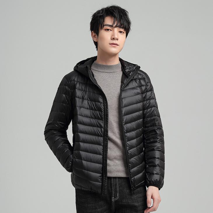 Mens Essential Hooded Puffer Jacket  |  Coats & Jackets Clothing Black