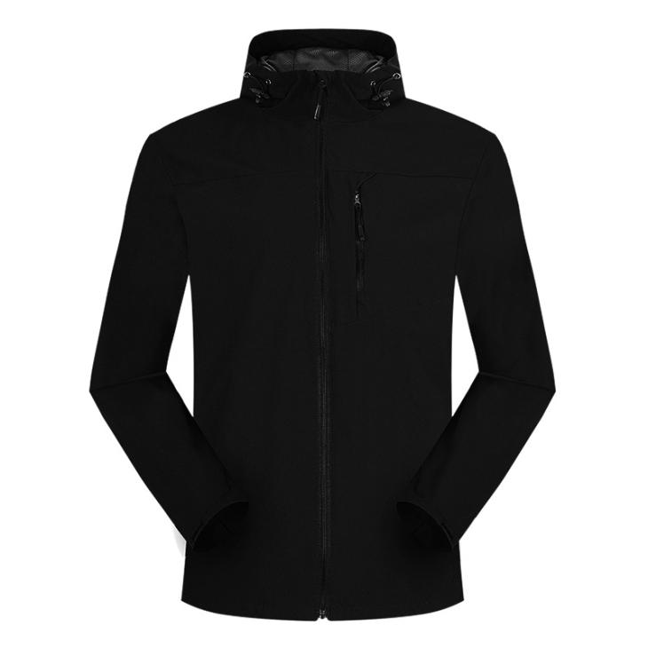 Mens Essential Hooded Rain Jacket  |  Coats & Jackets Clothing Black