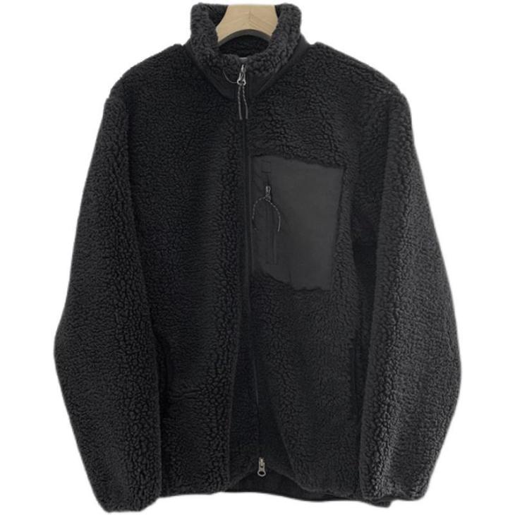 Mens Funnel Neck Borg Jacket  |  Coats & Jackets Clothing Coats & Jackets