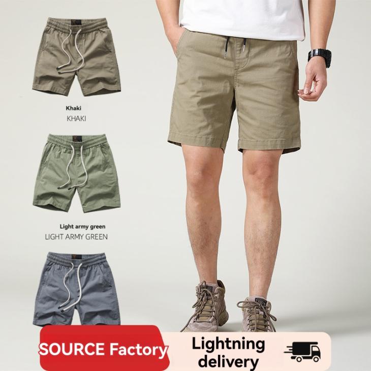 Mens Garment-Dyed Stretch Cotton Bermuda Short  |  Trousers & Shorts Clothing Mens