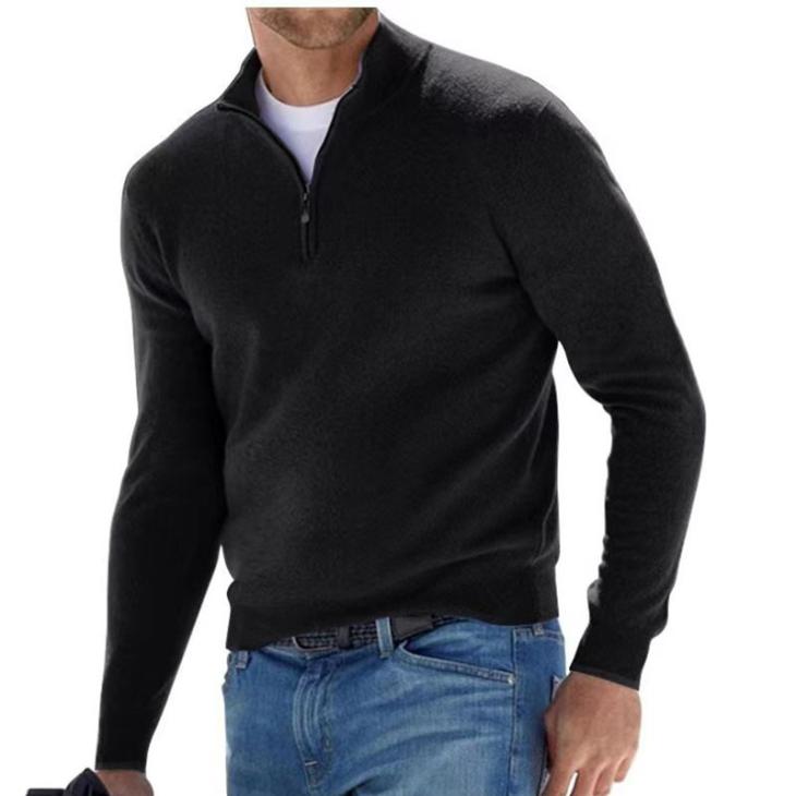 Mens Half-Zip Sweater  |  Sweaters & Cardigans Clothing Black