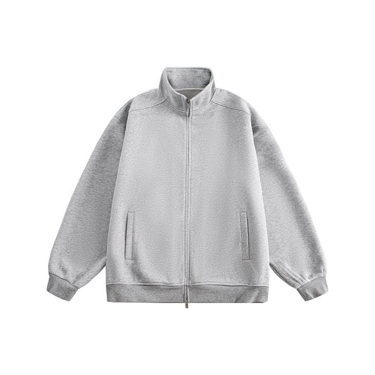 Mens Kem Funnel Neck Zip Sweatshirt  |  Hoodies & Sweatshirts Clothing Gray Heather