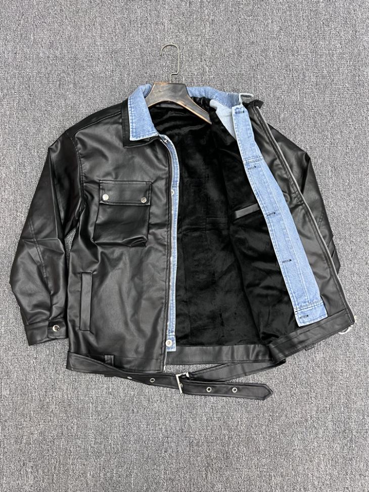 Mens Leather Biker Jacket  |  Coats & Jackets Clothing Coats & Jackets