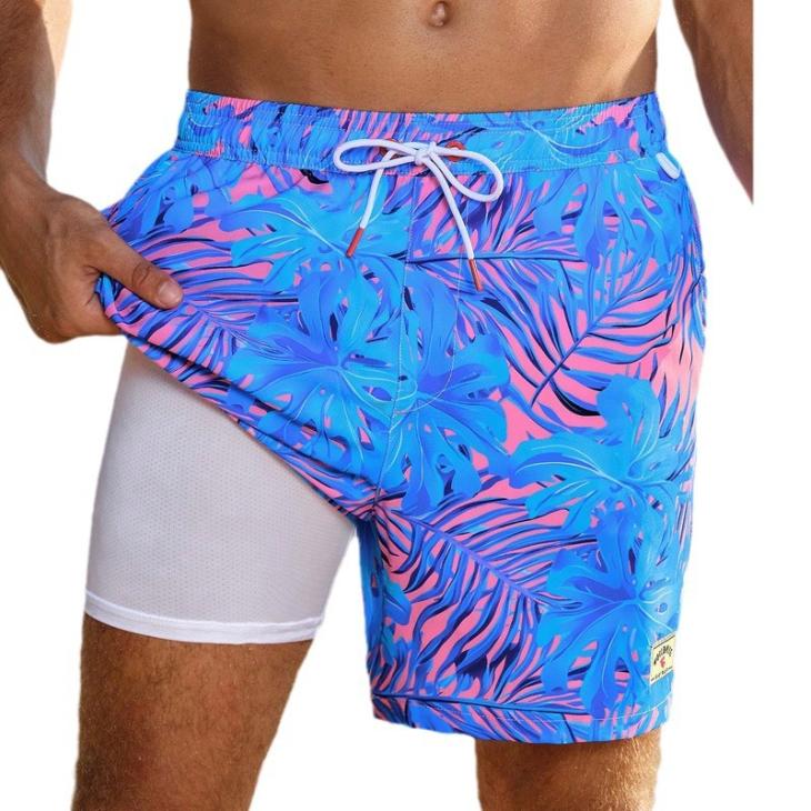 Mens Levanto Swimsuit With Tropical Print  |  Trousers & Shorts Clothing Mens