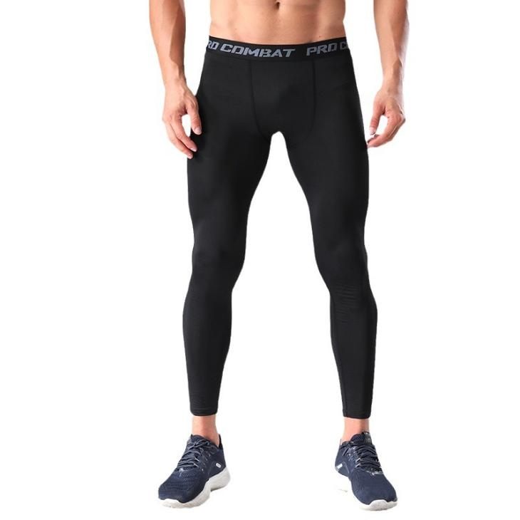 Mens Logo Waistband Sports Leggings  |  Sportswear Clothing Black