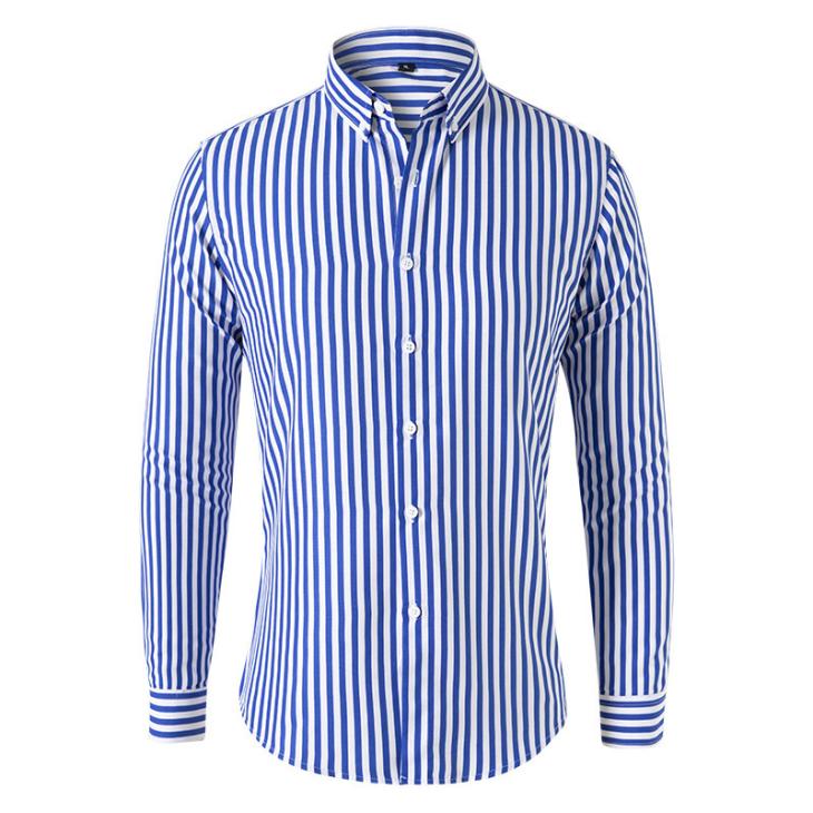 Mens Ls Slim Stripe Shirt  |  Shirts Clothing Mens