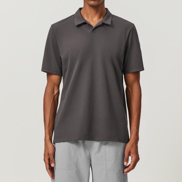 Mens Mercerised Cotton Pique Tipped Polo  |  Polos Clothing Mens