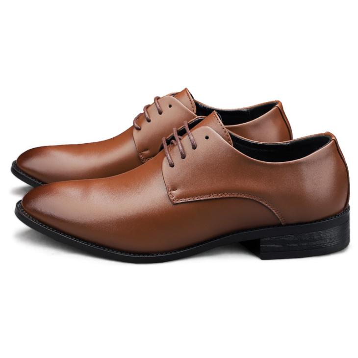 Mens Nero Leather Lace-Up Derby  |  Dress Shoes Dress Shoes Dress Shoes