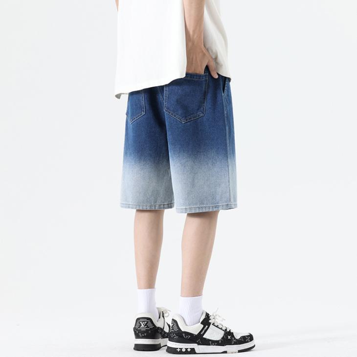 Mens Ombre Denim Bermuda Shorts  |  Trousers & Shorts Clothing Mens