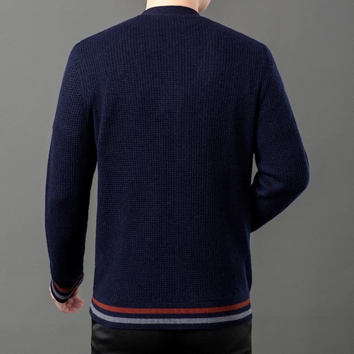 Mens Porter V-Neck Knit Navy/Blue  |  Knitwear Clothing Knitwear