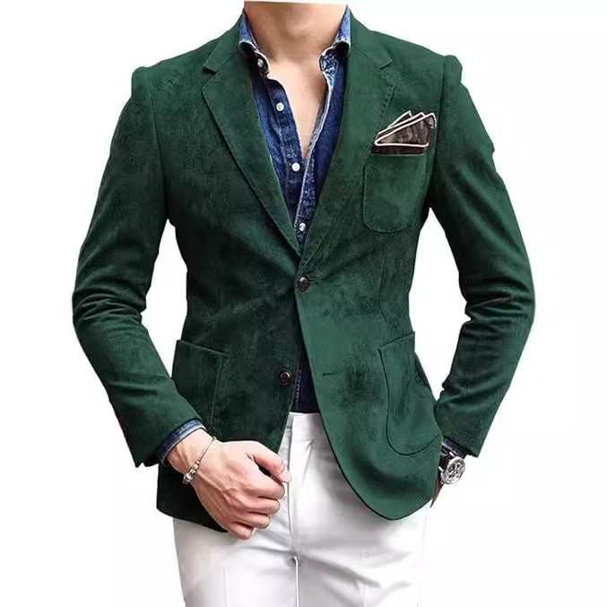 Mens Ravenswood Single Breasted Two-Button Notch Textured Blazer  |  Coats & Jackets Clothing Coats & Jackets