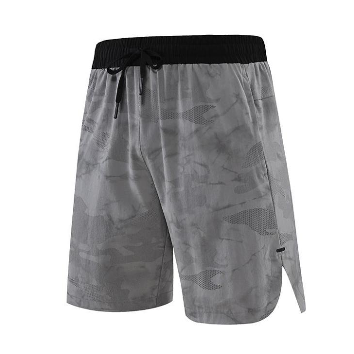 Mens Reflective Print Gym Shorts  |  Sportswear Clothing Charcoal