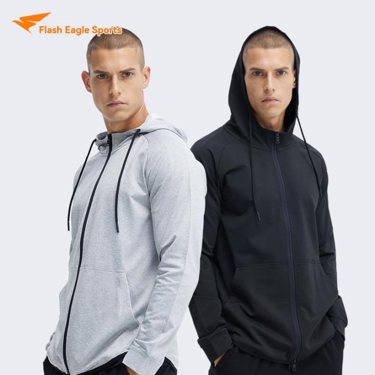 Mens Textured Fleece Hoodie  |  Hoodies & Sweatshirts Clothing Charcoal