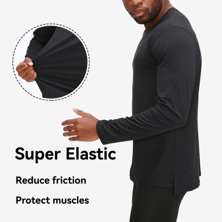 Mens Ultrawarm Thermal Long Sleeve Top  |  Tops & T-Shirts Clothing Charcoal