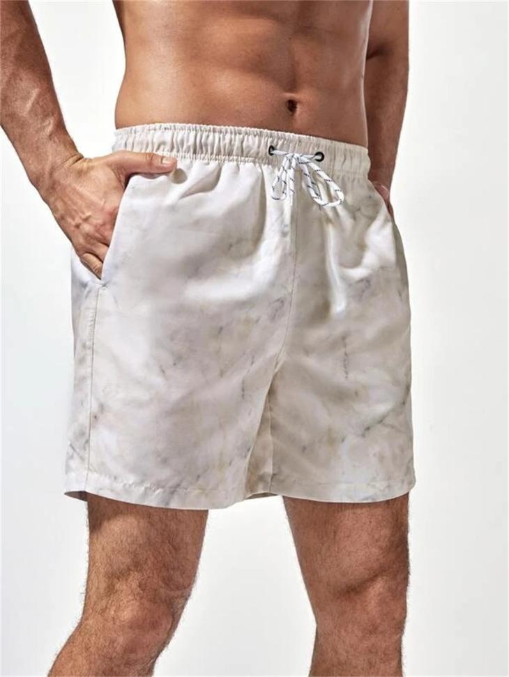 Mens Washed Print Swim Short  |  Swim Shorts Clothing Mens