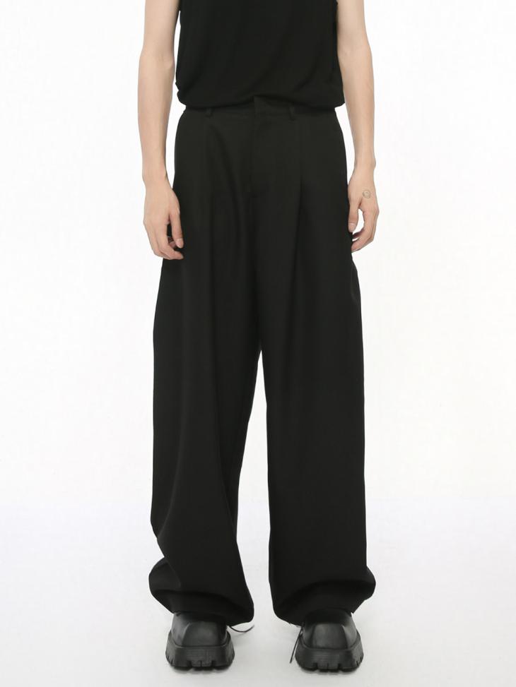 Mens Wool Pleated Pants  |  Pants Clothing Mens