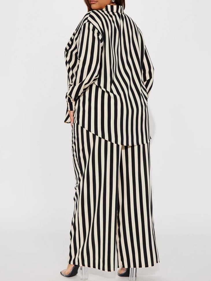 Womens Beetlejuice X Colleen Atwood Stripe Pants  |  Pants Clothing Black/White