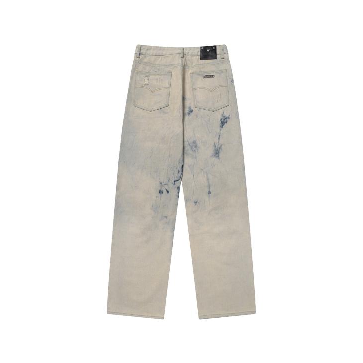 Womens Bleached Denim Jeans  |  Pants Clothing Pants