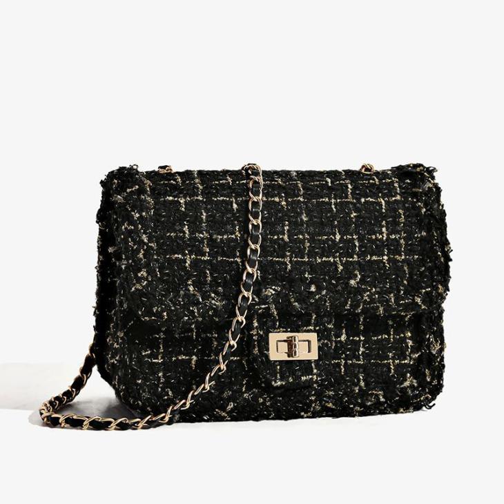 Womens Bouclé Flap Front Crossbody Bag  |  Bags Accessories Bags