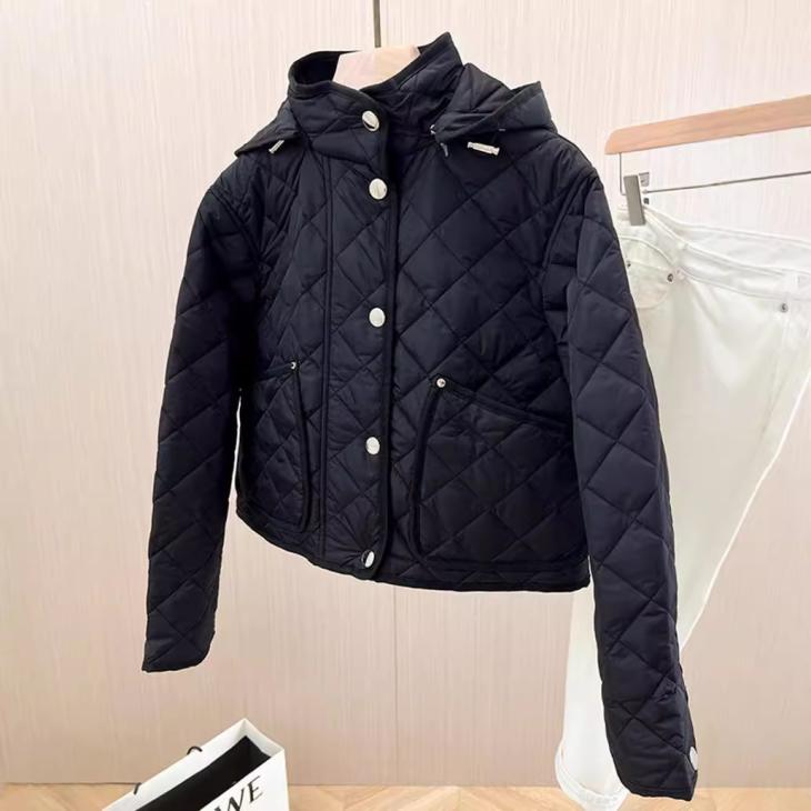 Womens Boxy Quilted Hooded Jacket  |  Coats & Jackets Clothing Coats & Jackets