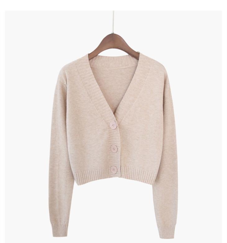 Womens Brushed Crop Cardigan  |  Knitwear Clothing Knitwear