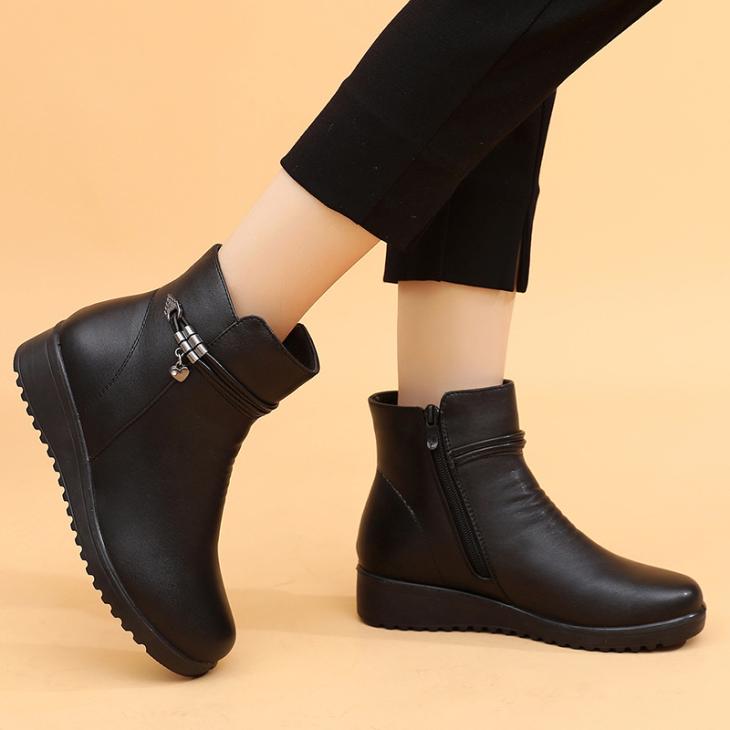 Womens Buckle Detail Ankle Boots  |  Boots Boots Black