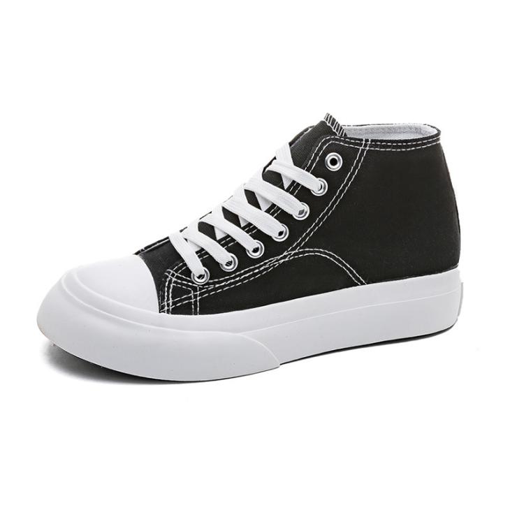 Womens Canvas Flatform High Tops  |  Sneakers Shoes Black