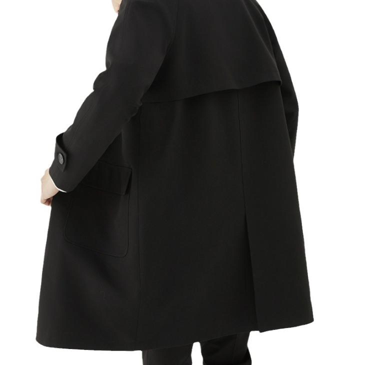 Womens Classic Single-Breasted Coat  |  Coats & Jackets Clothing Black