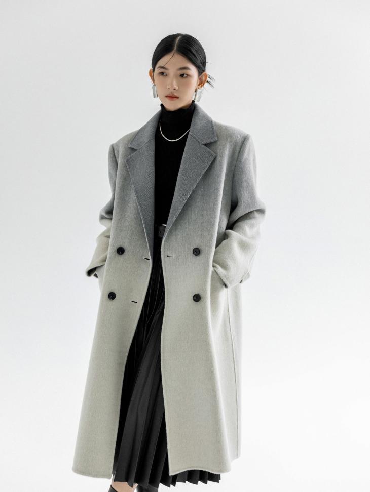 Womens Double-Breasted Twill Coat  |  Coats & Jackets Clothing Coats & Jackets