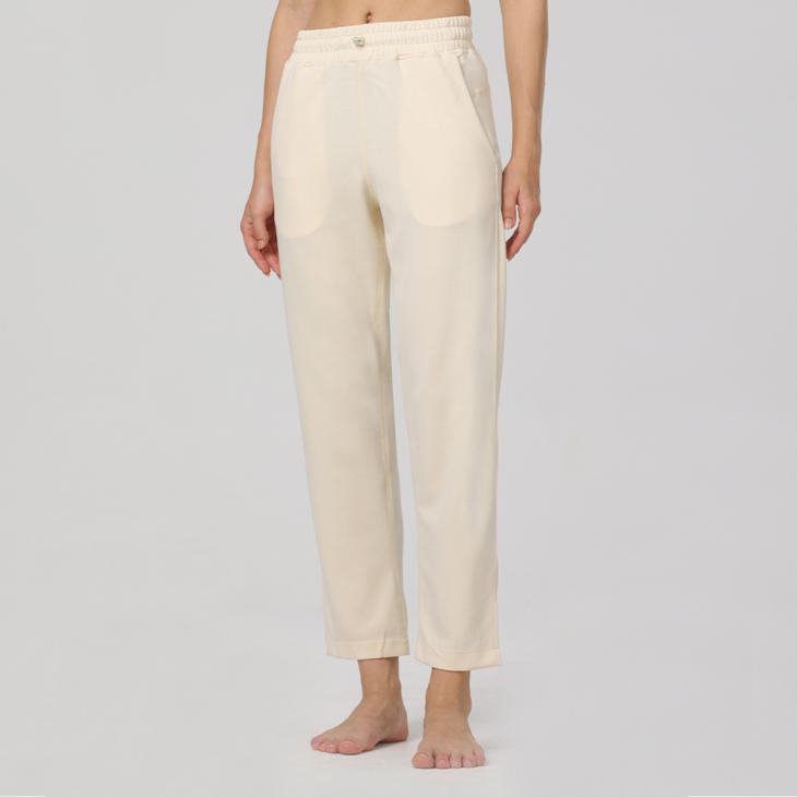 Womens Essential Wide-Leg Joggers  |  Joggers & Sweatpants Clothing Ivory