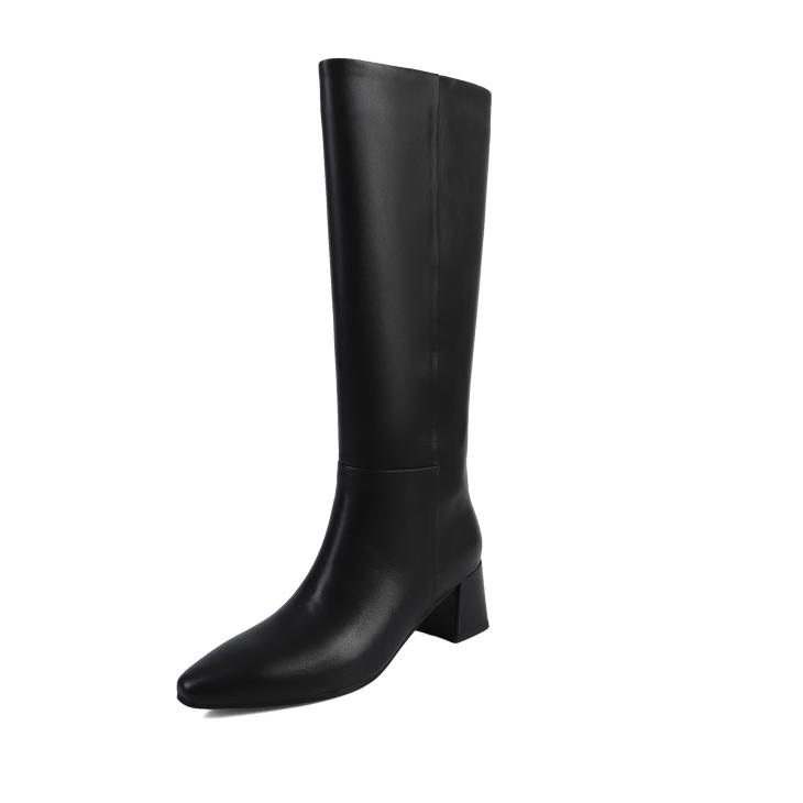 Womens Heeled Knee Boots  |  Boots Boots Black