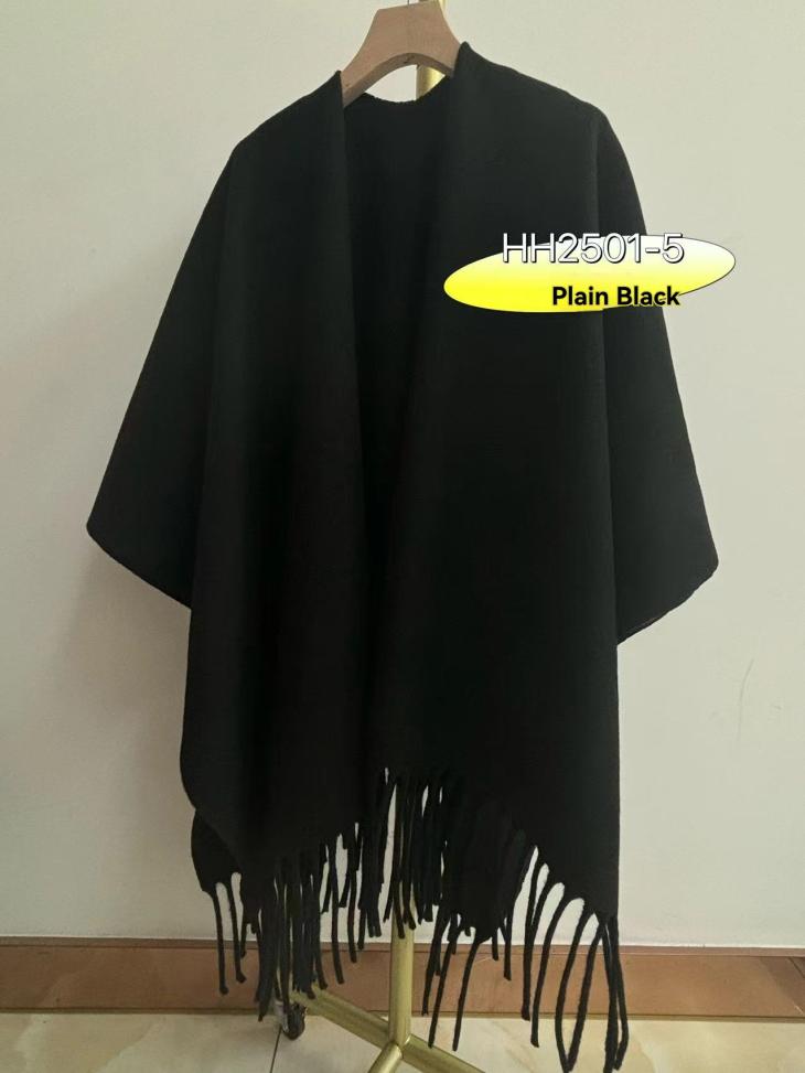 Womens Hook Closure Cape Scarf  |  Hats, Gloves & Scarves Accessories Black