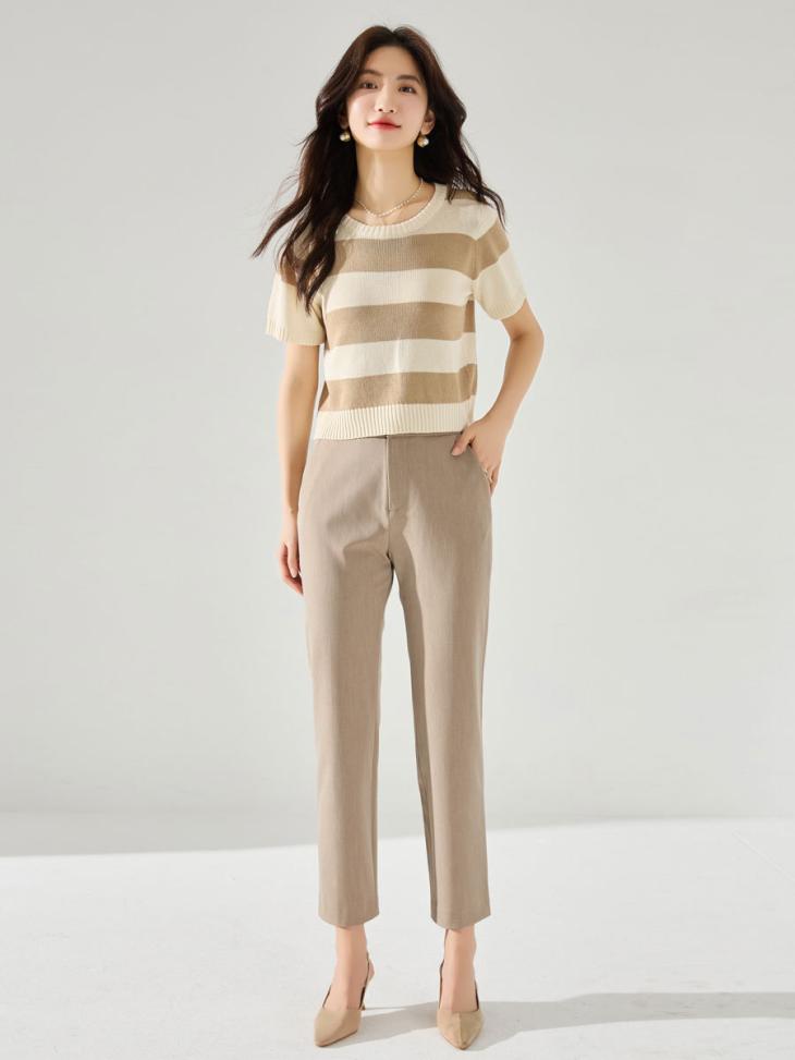 Womens Linen Crop Pant  |  Pants Clothing Pants