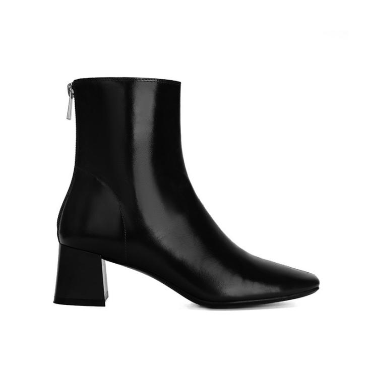 Womens Nadia Black Leather Ankle Boot  |  Boots Boots Boots