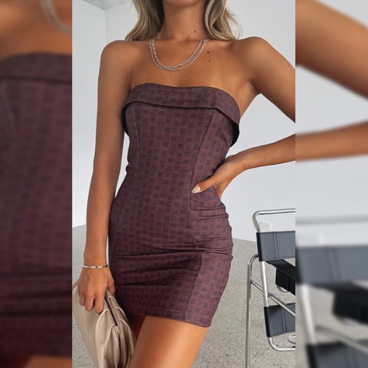 Womens Ponte Bandeau Dress  |  Dresses Clothing Dresses