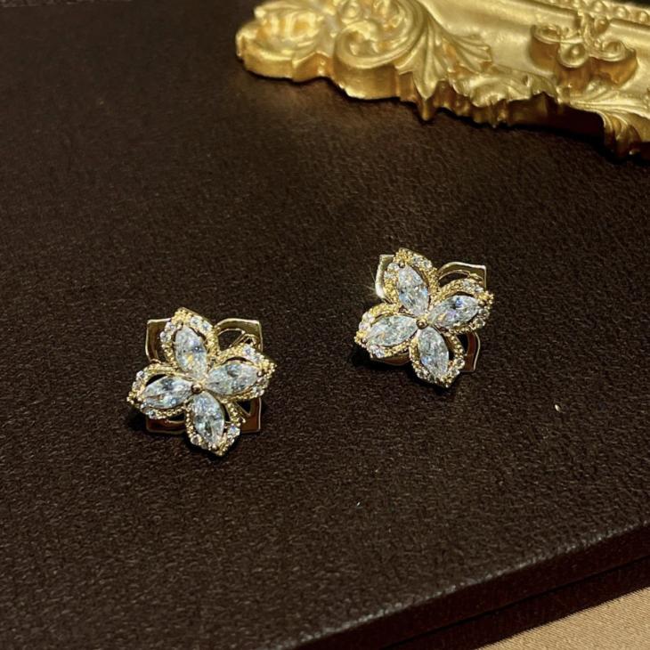 Womens Precious Bloom Stud Earrings  |  Jewellery Accessories Jewellery