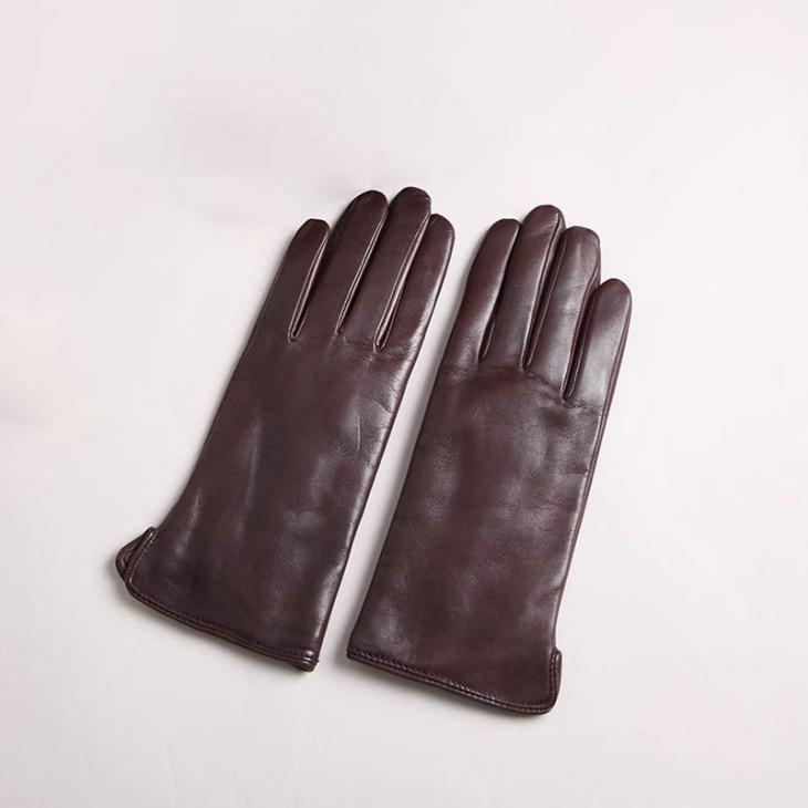 Womens Repeat Motif Leather Gloves  |  Hats, Gloves & Scarves Accessories Black