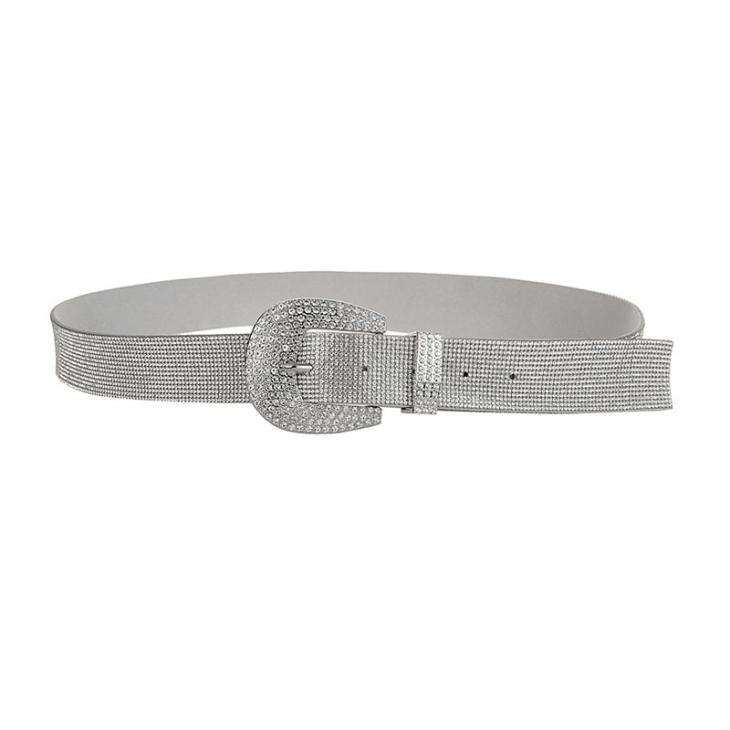 Womens Rhinestone Buckle Belt  |  Belts Accessories Belts