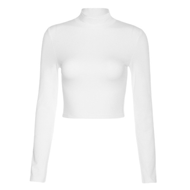 Womens Rib Turtlenck Top Ld44  |  Tops & T-Shirts Clothing Tops & T-Shirts