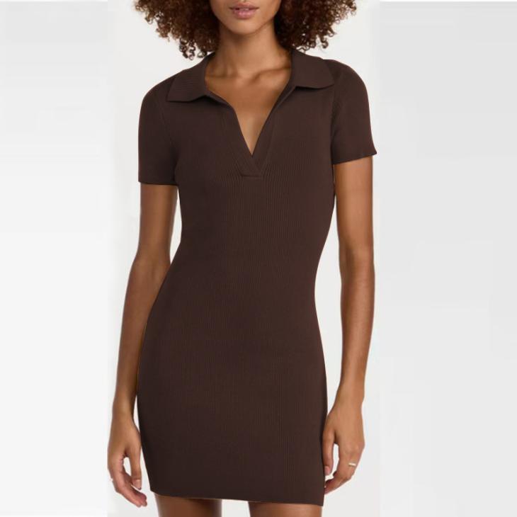 Womens Ribbed Mini Dress  |  Dresses Clothing Dresses