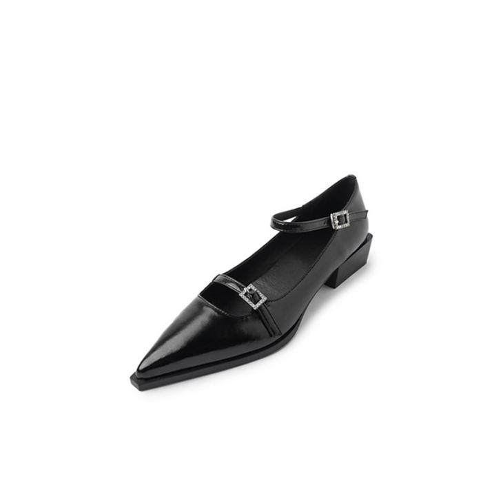 Womens Rita Ora Triple-Strap Mary Jane Heels  |  Heels Heels Black