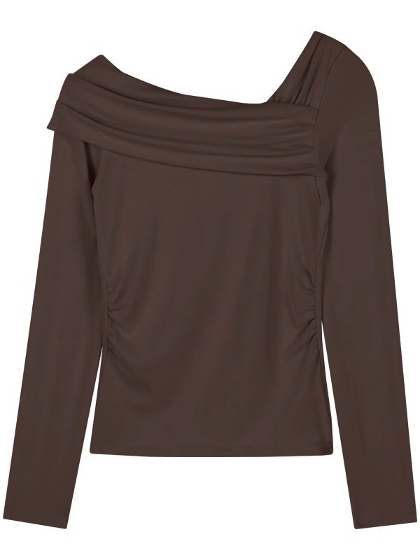 Womens Ruched Ls Top Ld44  |  Tops & T-Shirts Clothing Tops & T-Shirts