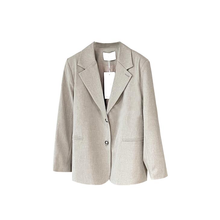 Womens Single-Breasted Oversized Blazer  |  Suits & Blazers Clothing Olive