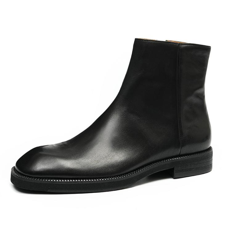 Womens Square Toe Ankle Boots  |  Boots Boots Black