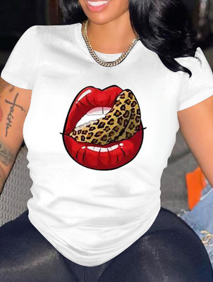 Womens The Rolling Stones Leopard T-Shirt  |  Tops & T-Shirts Clothing Ivory