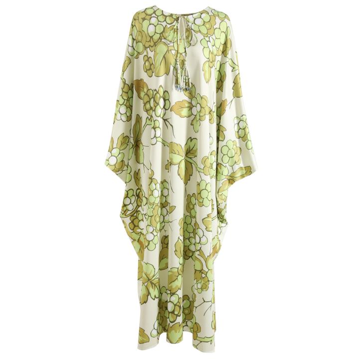 Womens Tie Front Midi Kimono  |  Swimwear Clothing Light Green