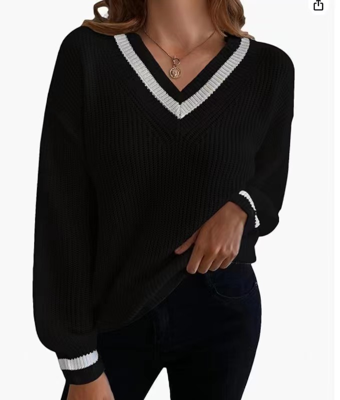 Womens Two-In-One Preppy Pullover And Shirt  |  Sweaters & Cardigans Clothing Ivory