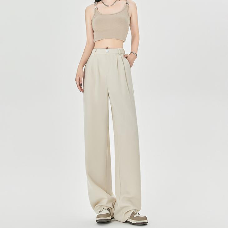 Womens Waisted Pleat Trouser  |  Pants Clothing Pants