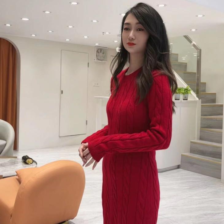 Womens Cable Knit Sweater Dress  |  Dresses Clothing Dresses